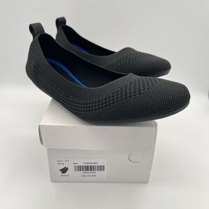 ATHMILE Women's Flat Ballet Shoes Knit‎ Flat Shoes for Women Round Toe Slip On 9